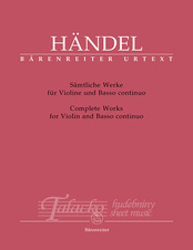 COMPLETE SONATAS FOR VIOLIN AND FIGURED